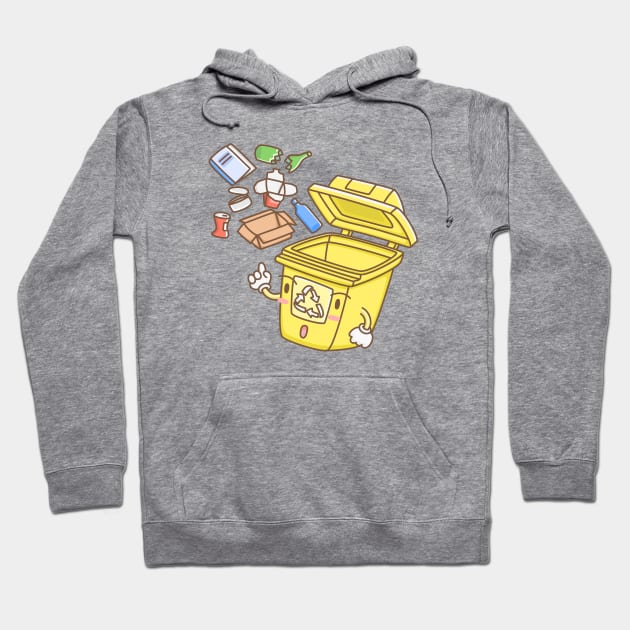 Recyclable Waste Hoodie by EasyHandDrawn